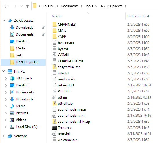 Screenshot of a Windows Explorer folder with a bunch of files.